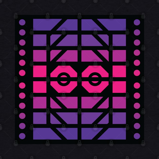 “Dimensional A.I.” - V.2 Purple - (Geometric Art) (Dimensions) - Doc Labs by Doc Labs